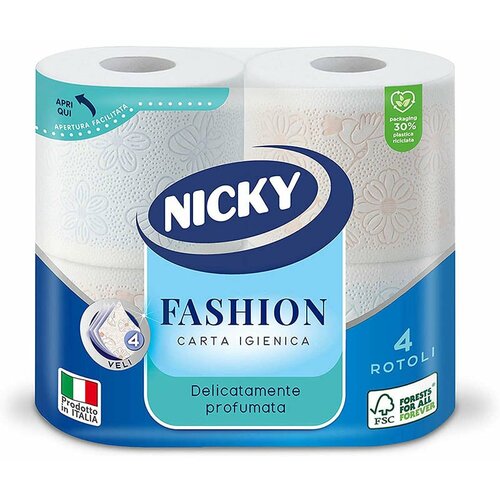 Nicky fashion toaletni papir 4s, 4 kom Slike