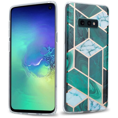 Cadorabo Case, združljiv s Samsungom v temno zelenem belem zlatim marmorju &amp;scaron;t. 6 - Za&amp;scaron;čitni pokrov iz silikona TPU z vzorcem mozaika, (20556595) Slike