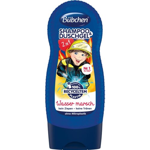 B&amp;uuml;bchen Kids Shampoo &amp;amp; Shower &amp;scaron;ampon i gel za tu&amp;scaron;iranje 2 u 1 Fireman 230 ml Slike