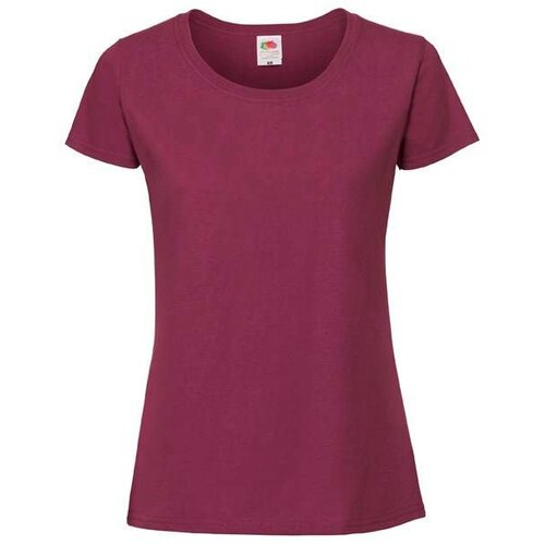 Fruit Of The Loom Burgundy Iconic 195 Ringspun Premium Premium Slike