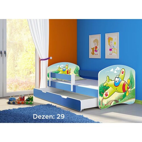 ACMA dečiji krevet ii 160x80 f + dušek 6 cm BLUE29 Slike