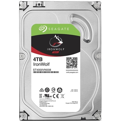 Seagate 4TB 3.5 inča SATA III 64MB ST4000VN008 IronWolf NAS outlet Slike