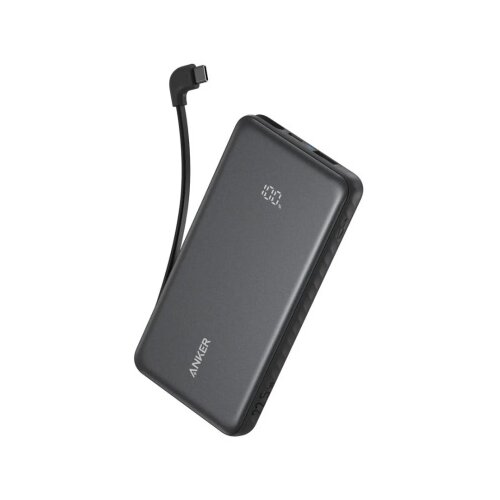 Anker Power Bank Zolo 20000mAh 22.5W integrisan USB-C kabl CRNI Cene