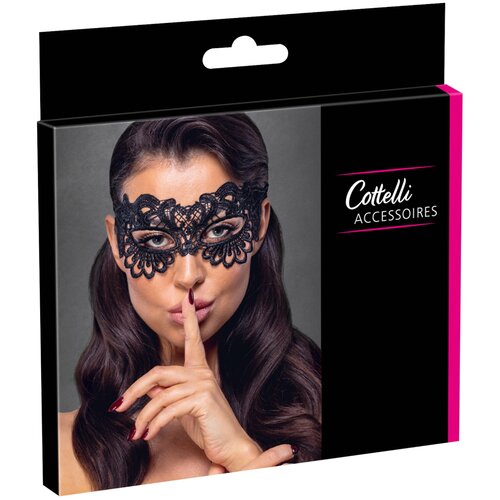Cottelli Delicate Embroidered Blindfold 2461323 Black Cene