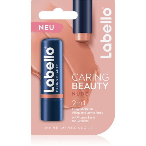 Labello Caring Beauty balzam za toniranje za usne nijansa Nude 5,5 ml Slike