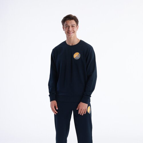 Slazenger muški duks heritage sports crewneck m Slike