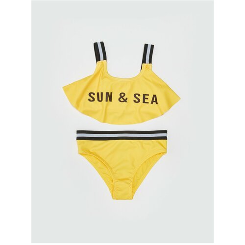 LC Waikiki Bikini Set - Yellow - Slogan Slike