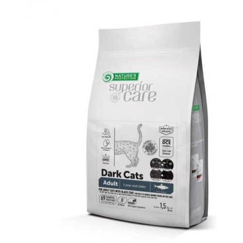 Nature's Protection Nature’s Protection Dark Cat hrana za mačke 1.5 kg bez žitarica Cene