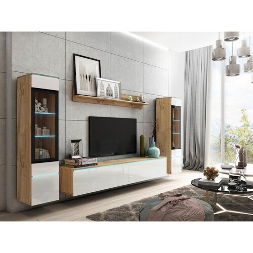 P &amp;amp; B Dnevni Regal Vera, Bela, Barva Hrasta, 4-Delno, Led Slike