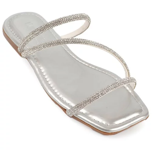 Capone Outfitters Mules - Silver-colored - Flat