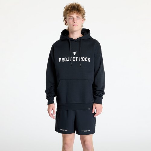 Under Armour Sweatshirt Project Rock Icon Fleece Hoody Black L Cene