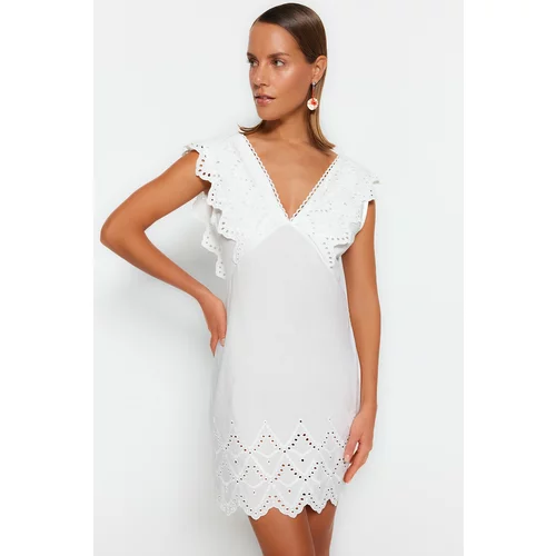 Trendyol Dress - White - Bodycon
