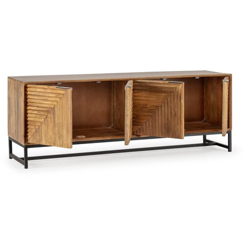 Marckeric TV omarica iz masivnega manga v naravni barvi 160x58 cm Nereida &amp;ndash; Slike