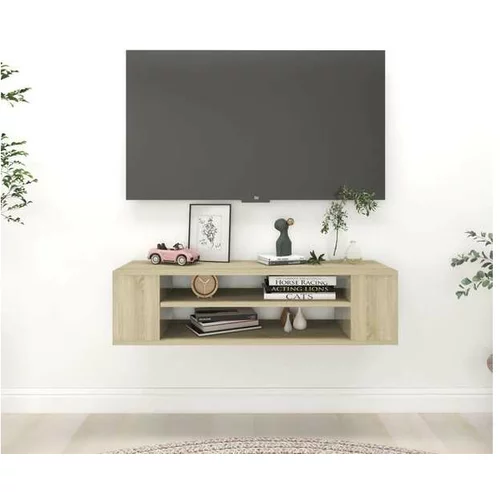  Viseča TV omarica sonoma hrast 100x30x26,5 cm iverna plošča