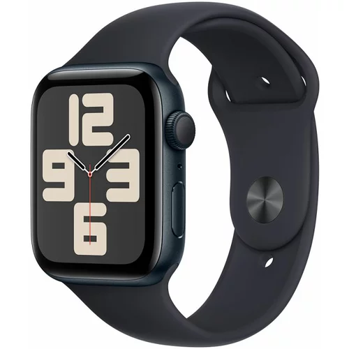 Apple Watch SE2 v2 GPS 44mm Midnight Alu Case w Midnight Sport Band - M/L