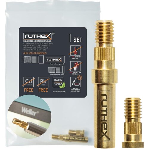 Ruthex 2x adapter za lemljenje vrhova za Weller seriju ET &amp;amp; LT - 1 kom Slike