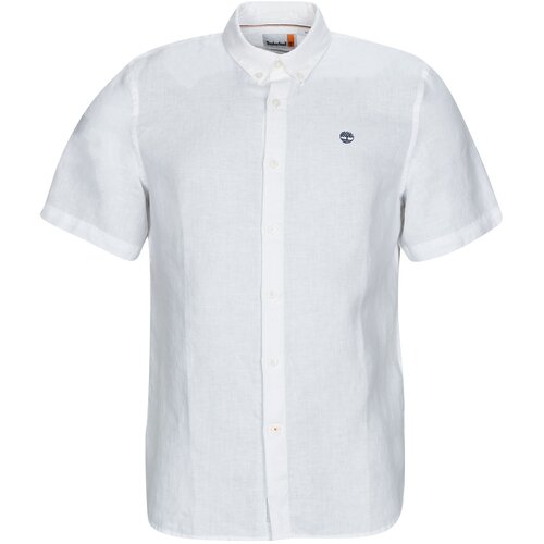 Timberland Srajce s kratkimi rokavi SS Mill River Linen Shirt Slim Bela Slike