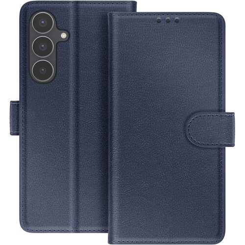 AVIZAR Denarnica za Galaxy S25 FE serije Chesterfield s funkcijo stojala, Modra noč, (5000190226) Cene