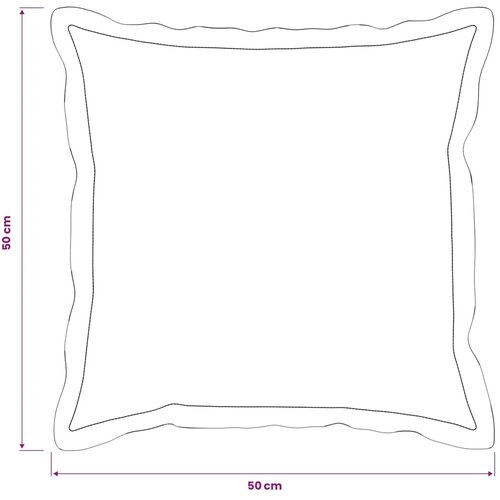  Presvlaka za jastuk 12 kom. HOUTEN Zelena 50 x 50 cm - Dizajn s paspulom Zelena 12 Slike
