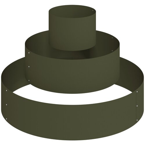 VidaXL Metalna sadilica Čelik/maslinasta Čelik &amp;Oslash; 90 cm Modularna Slike