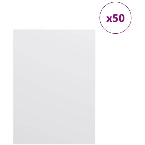 Dekor Paneli 50 pcs Bijelo 15 x 21 x 0.27 cm Konstruirano drvo Slike