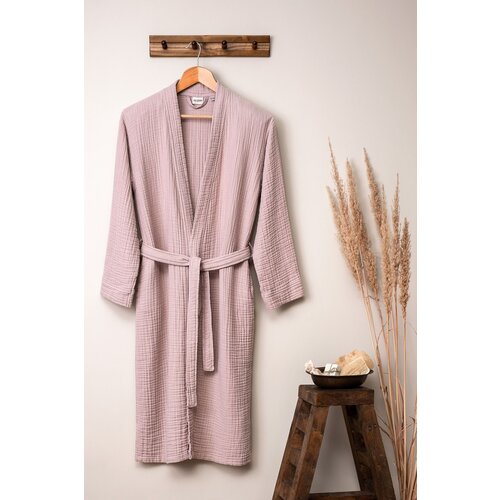  Ružičasti kućni ogrtač od muslina S/M Kimono – Cijene
