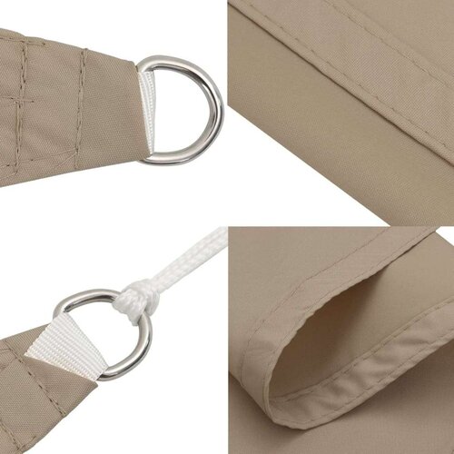 vidaXL senčno jadro oksford blago pravokotno 3,5x5 m taupe Cene