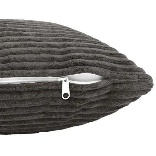  Presvlaka za jastuk 2 pcs HEERLEN Tamnosiva 45 x 45 cm Kord - Tamnosiva 45 x 45 cm 2 Slike