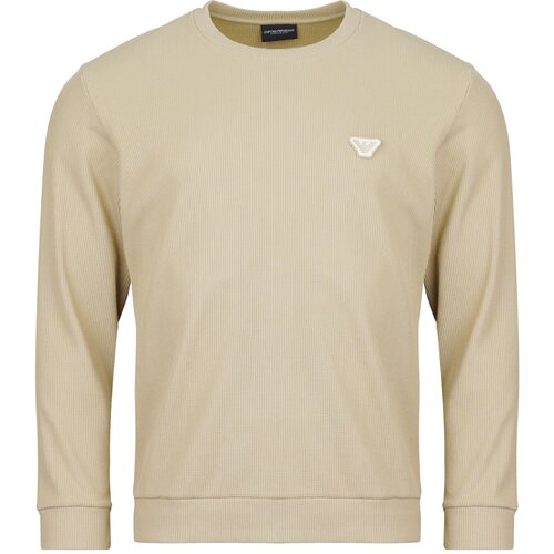 Emporio Armani CREW NECK SWEATSHIRT WAFFLE TERRY Bež Cijene