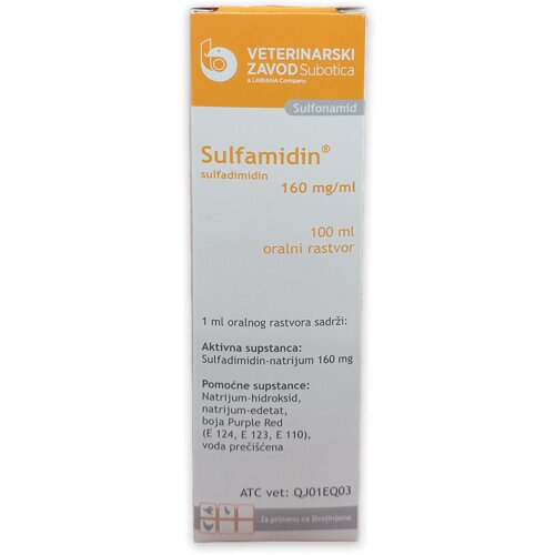 Sulfamidin 16% 100ml Slike