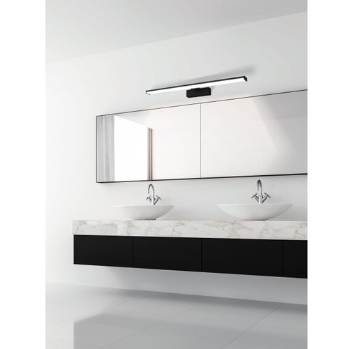 Eglo Pandella 1 zidna/1, led, 11w, 1350lm, d 600, ip44, crna/bela/aluminij Slike