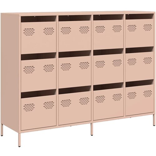 Maison Chic Komoda - Predalnik roza 135x39x103,5 cm hladno valjano jeklo, (21717449) Slike