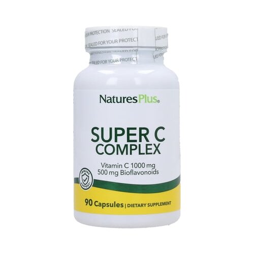 Nature&amp;#039;s Plus Super C kompleks - 90 veg. kapsule Slike