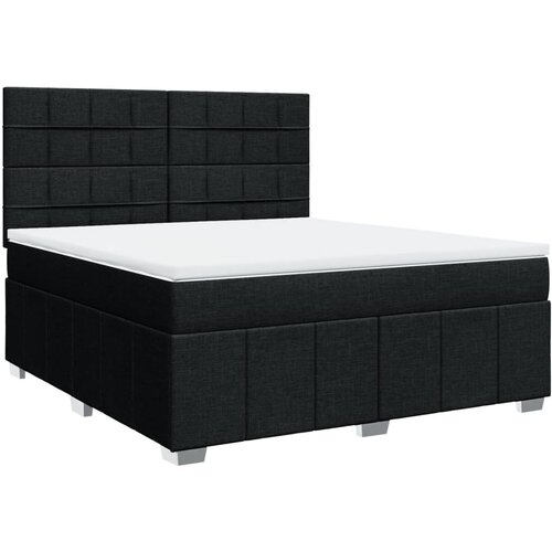 Maison Chic Box spring postelja - Vzmetna postelja z vzmetnico črna 180x200 cm blago SL24246, (21879413) Cene