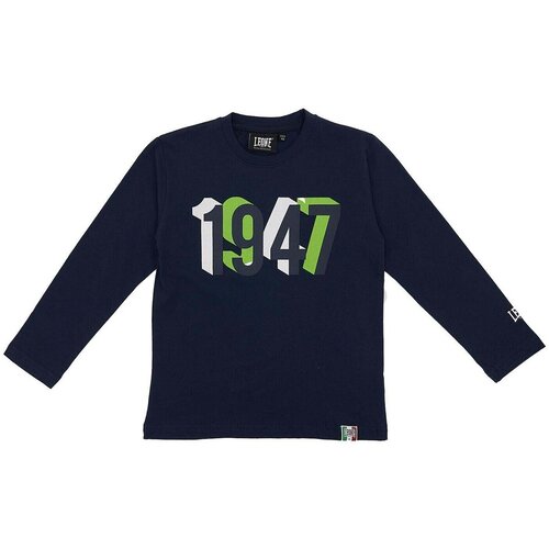 Leone 1947 Majice z dolgimi rokavi Boy T-Shirt Long Sleeves Basic Modra Cene