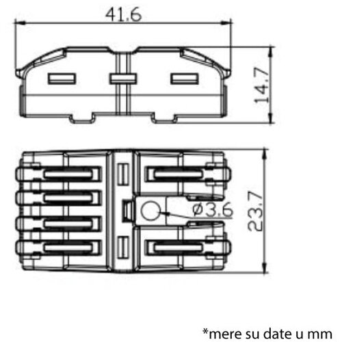  Bezvij. spojnica-klemna, 2P/4P 0.2-4mm2 450V/32A Slike