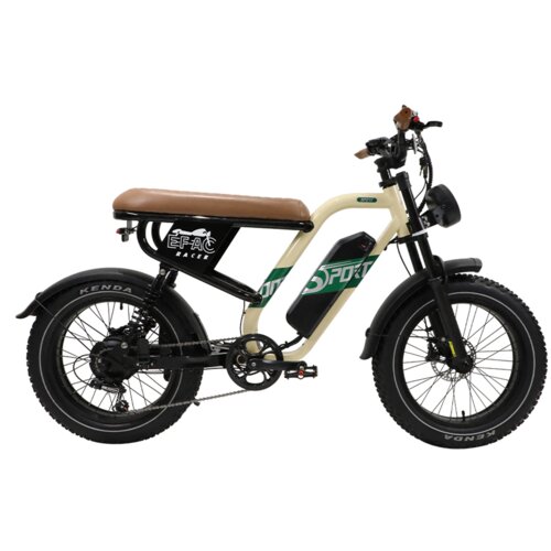 Onesport W66 Moto-Style E-kolo, 500 W BAFANG motor 65 NM, Support APP, bež, (21960210) Cene