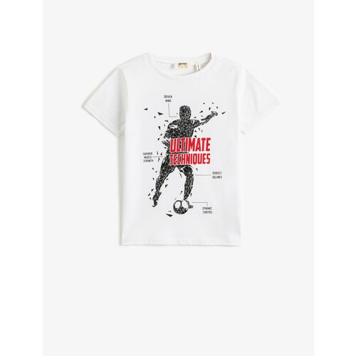 Koton Football Printed T-Shirt Short Sleeve Crew Neck Cotton Cene