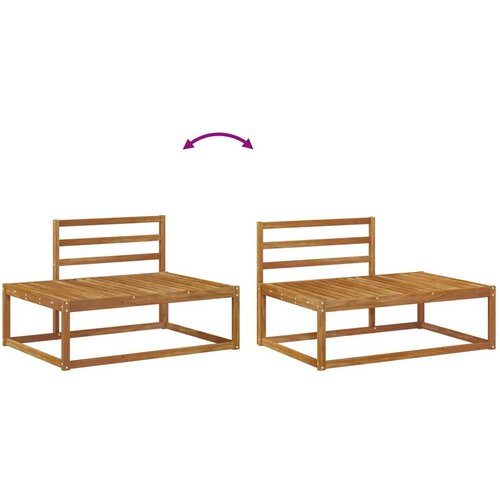  Set vanjskih sofa 3 Komad Prirodna Čvrsto drvo akacije Slike