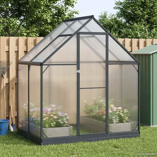  Vrtni staklenik s vratima Antracit 183,5 x 123 x 207 cm Cene