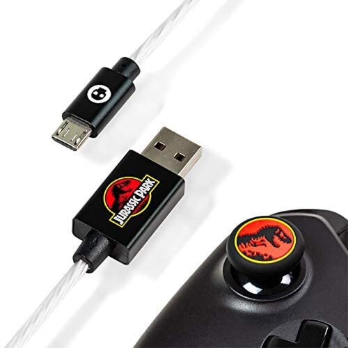 Numskull Uradni pleteni kabel USB-C Jurassic World 4 m - kabel za hitro polnjenje - združljiv s PlayStation 5, Xbox Series X in S, (21328193) Cene
