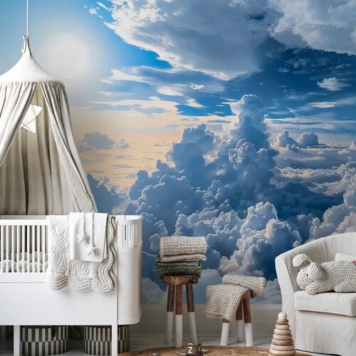  Foto tapeta - Symphony of Light: Sun and Clouds Collaborating on a Beautiful Sky 300x210 Slike