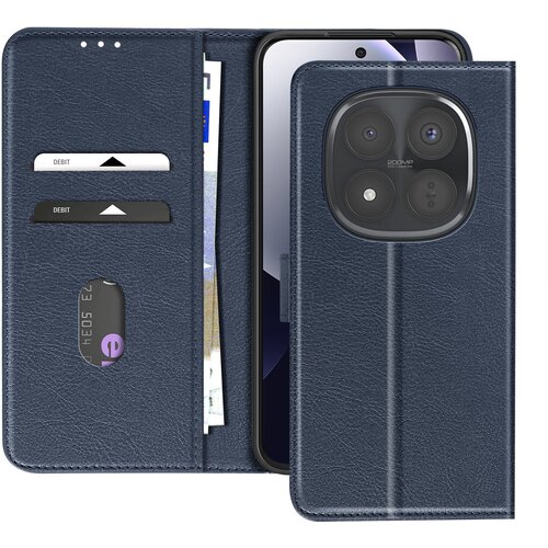 AVIZAR Denarnica etui Xiaomi Redmi Note 15 Pro Plus 5G Chesterfield Funkcija stojala, Modra, (5000189874) Cene