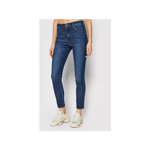 Wrangler Jeans hlače Body Bespoke W27HXR44Z Mornarsko modra Skinny Fit