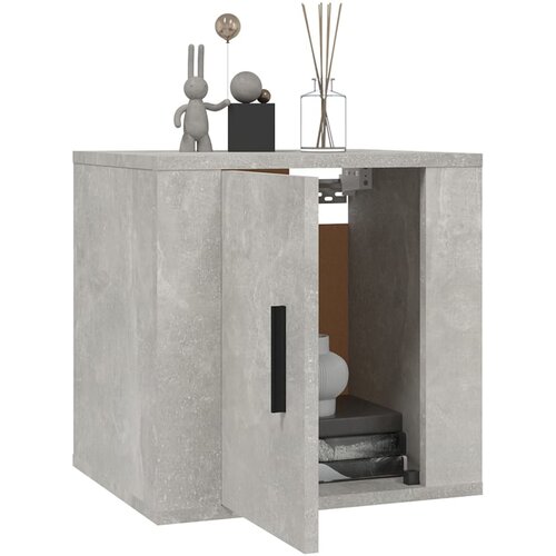  Zidni TV ormarići 2 kom siva boja betona 40x34,5x40 cm Slike