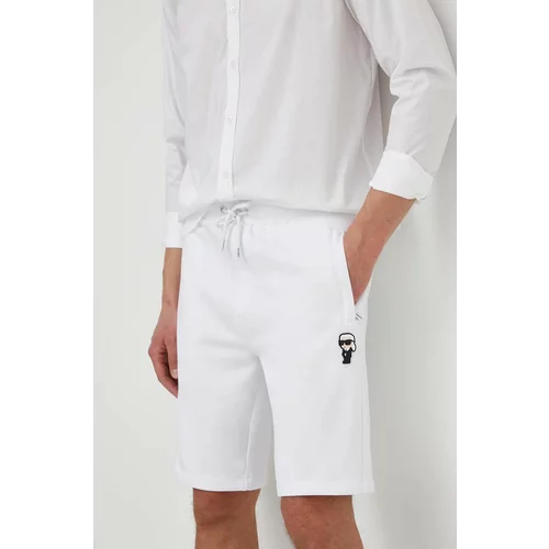Karl Lagerfeld Kratke hlače moški, bela barva