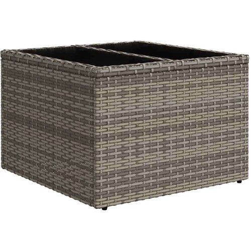 VidaXL 8-dijelni set vrtnih sofa od poliratana s jastucima sivi Slike