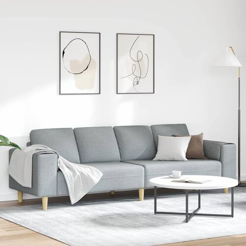  Kauč za dnevni boravak Svijetlo siva 250 x 77 x 76 cm Poliester Cene