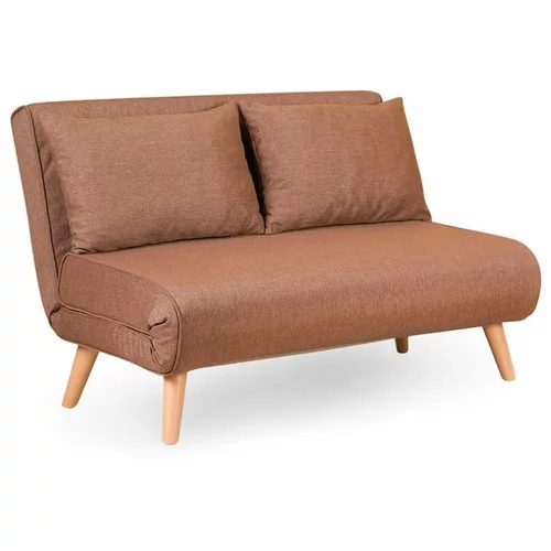 Artie Smeđa sklopiva sofa 120 cm Folde –
