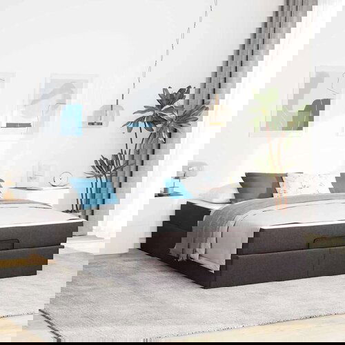  Krevetna konstrukcija Ostalo Tamno smeđa 160 x 200 cm tkanina Cene